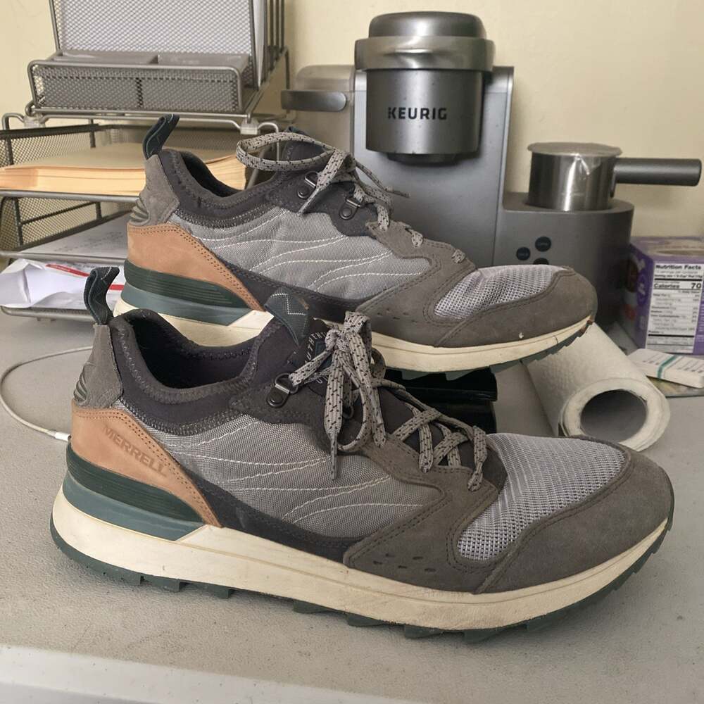 Merrell Alpine 83 Sneaker Recraft Hiking Shoes Men’s 10 Grey Olive J006075